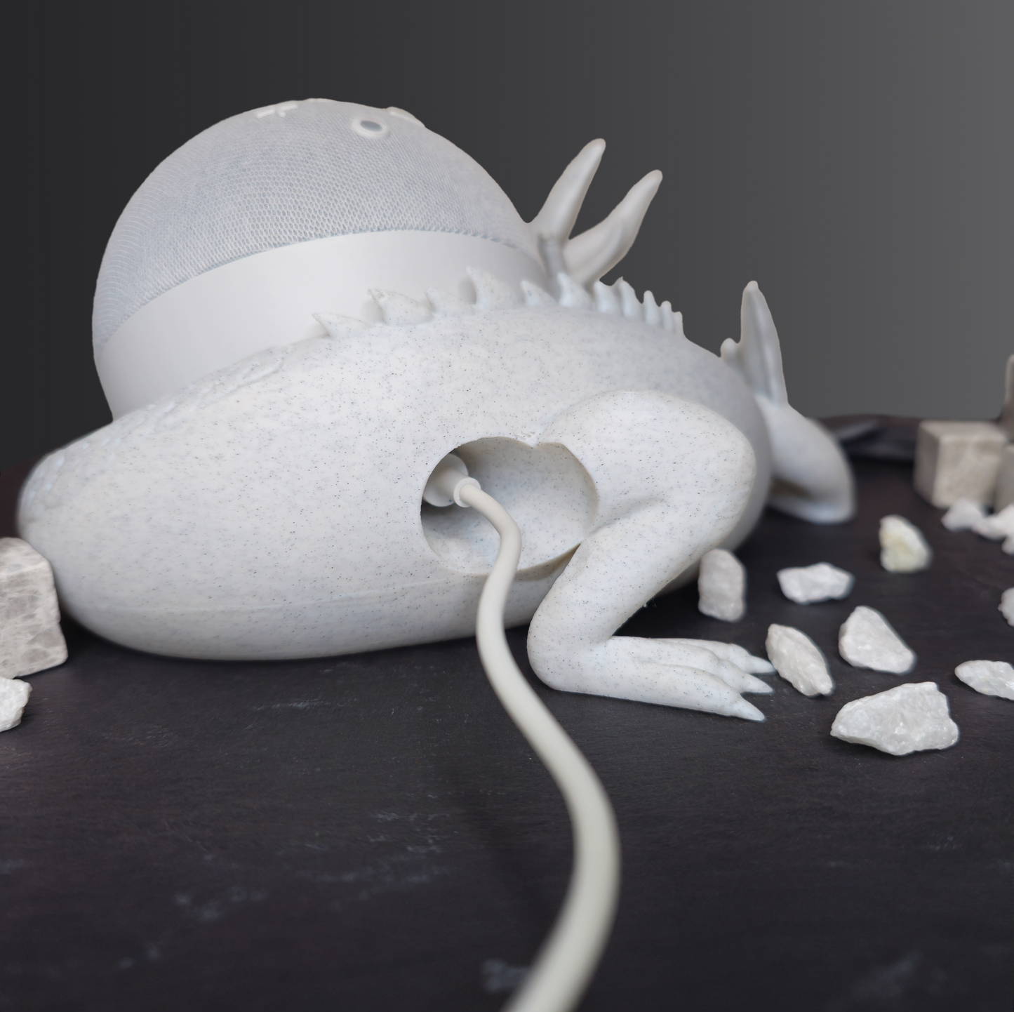 Marmor Dragon Halterung passend für Amazon Alexa Echo Dot 4/5 Generation