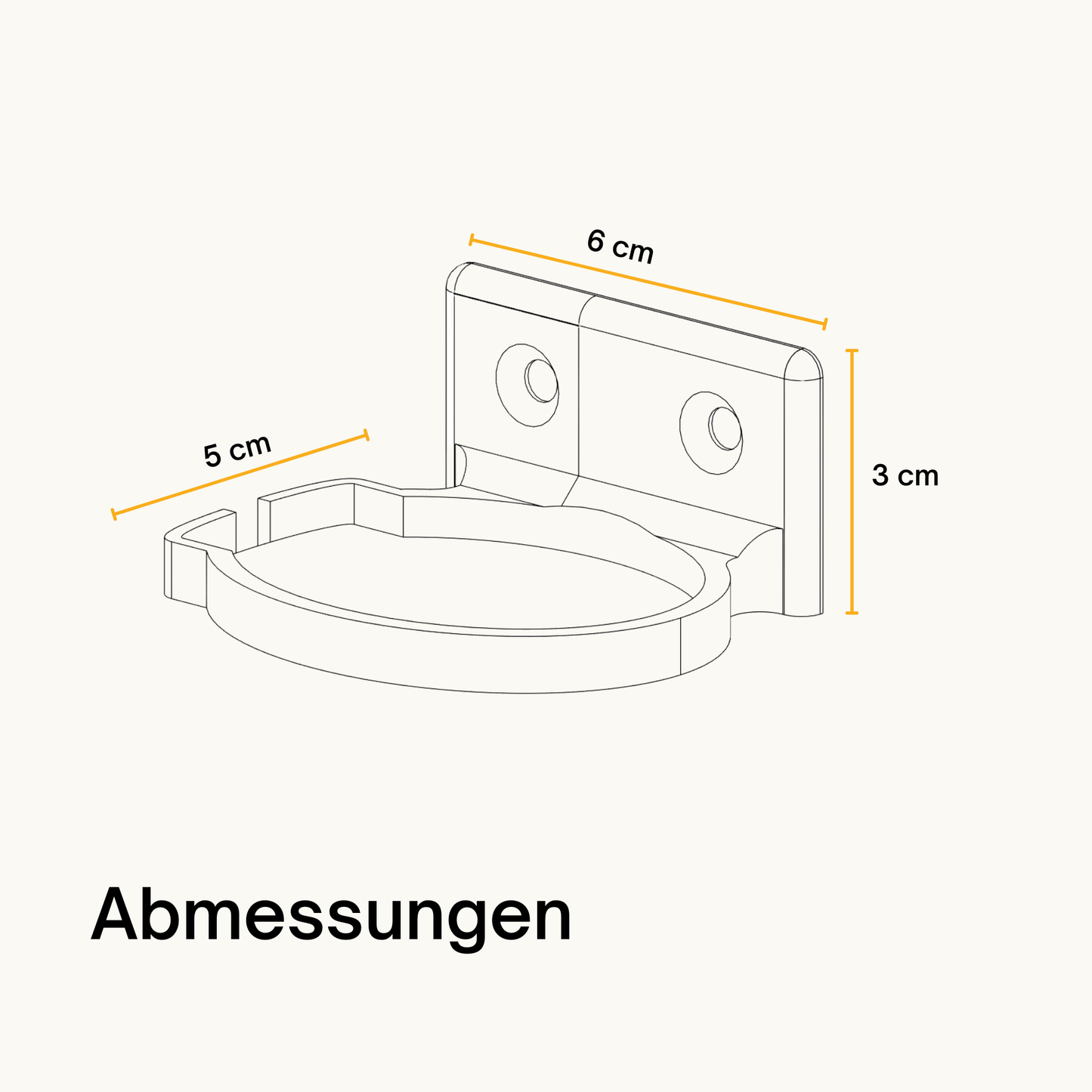 Zahbürstenhalter Wandhalterung passend für Oral-B Zahnbürsten mit ovaler Dockingstation – Inklusive Schrauben & tesa® Powerstrips – Platzsparend & Sicher