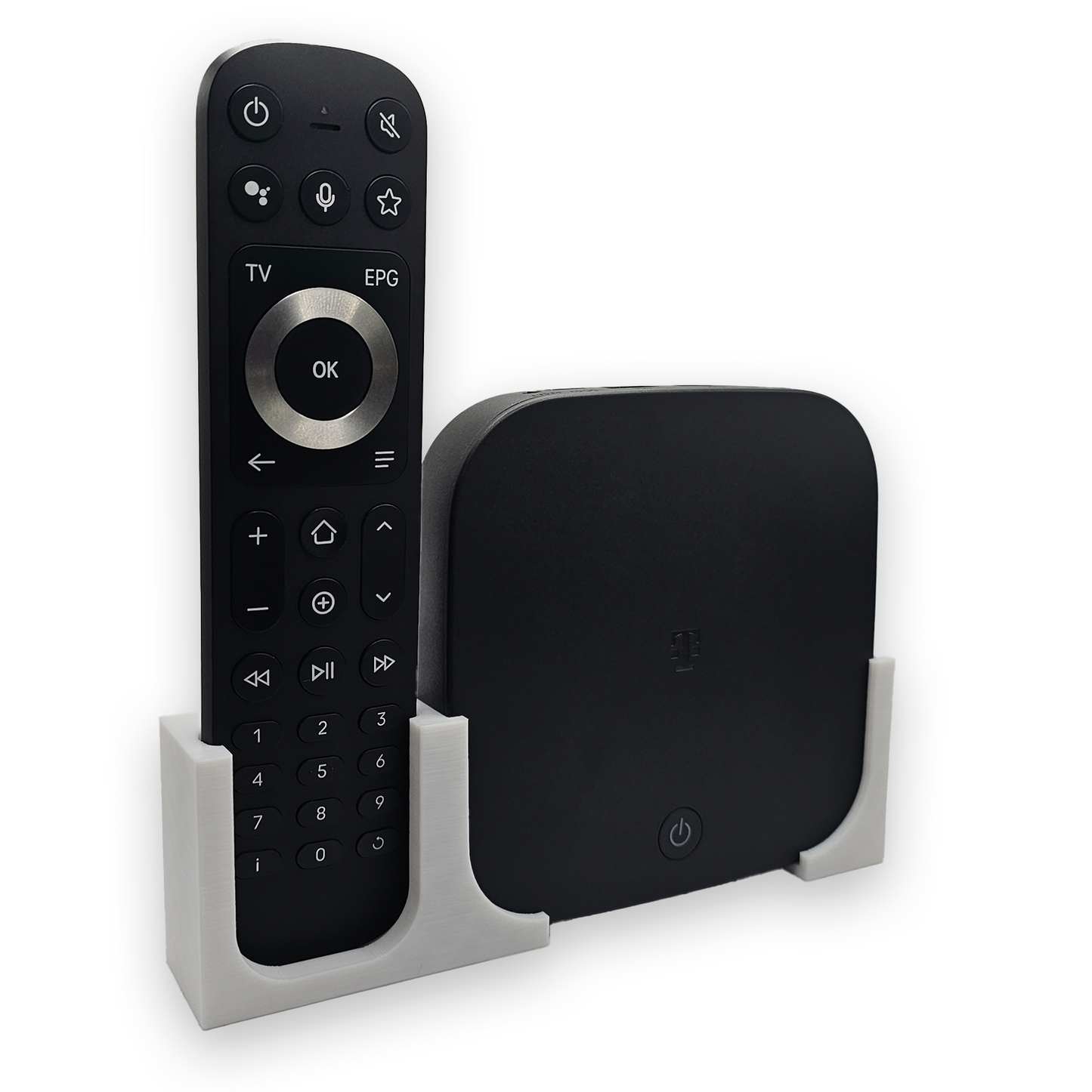 Wandhalterung für Magenta TV One & Fernbedienung - inkl. 3-M Klebepads und Schrauben