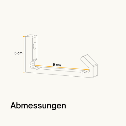 Wandhalterung für Fritz!Box Repeater 3000, 6000, 3000 AX, 6000 AX – Mit Befestigungsmaterial