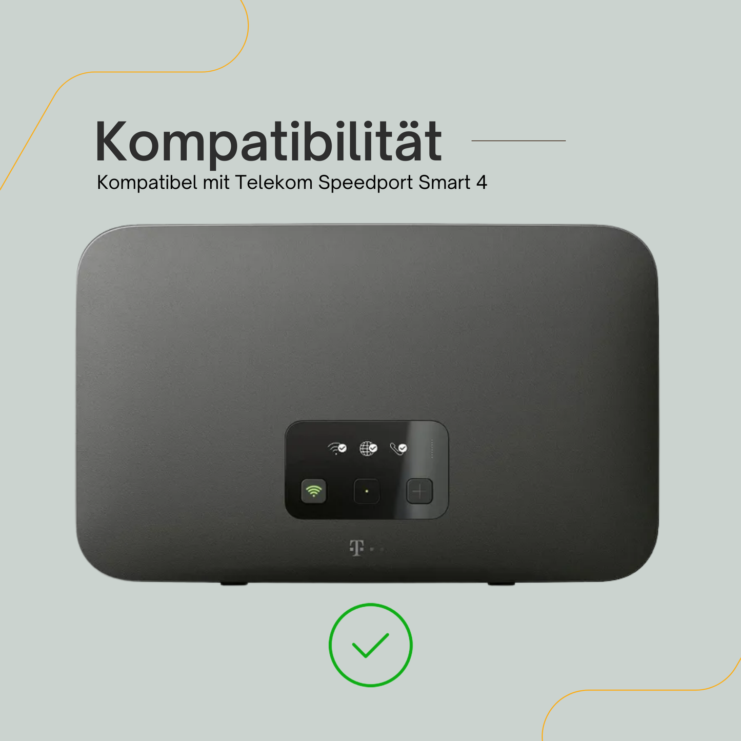 Wandhalterung für Telekom Speedport Smart 4 Plus Router – inkl. tesa® Powerstrips & Schrauben