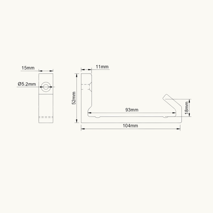 Wandhalterung für Fritz!Box Repeater 3000, 6000, 3000 AX, 6000 AX – Mit Befestigungsmaterial