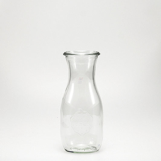 Sechs WECK Saftflaschen Nr. 764 mit Glasdeckeln, jeweils 530 ml, RR60