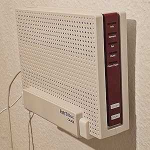 Router Wandhalterung passend für Fritzbox 6690 6591 6590 Cable inklusive Klebepads und Schrauben