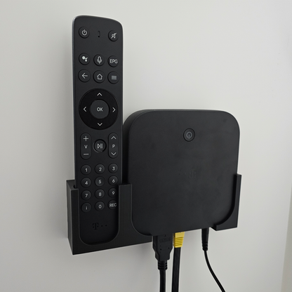 Wandhalterung für Magenta TV One und Fernbedienung - inkl. Klebepads + Schrauben