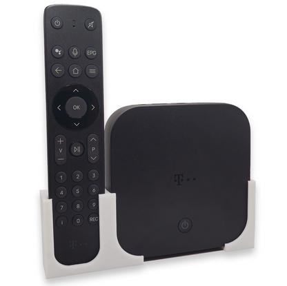 Wandhalterung für Magenta TV One und Fernbedienung - inkl. Klebepads + Schrauben